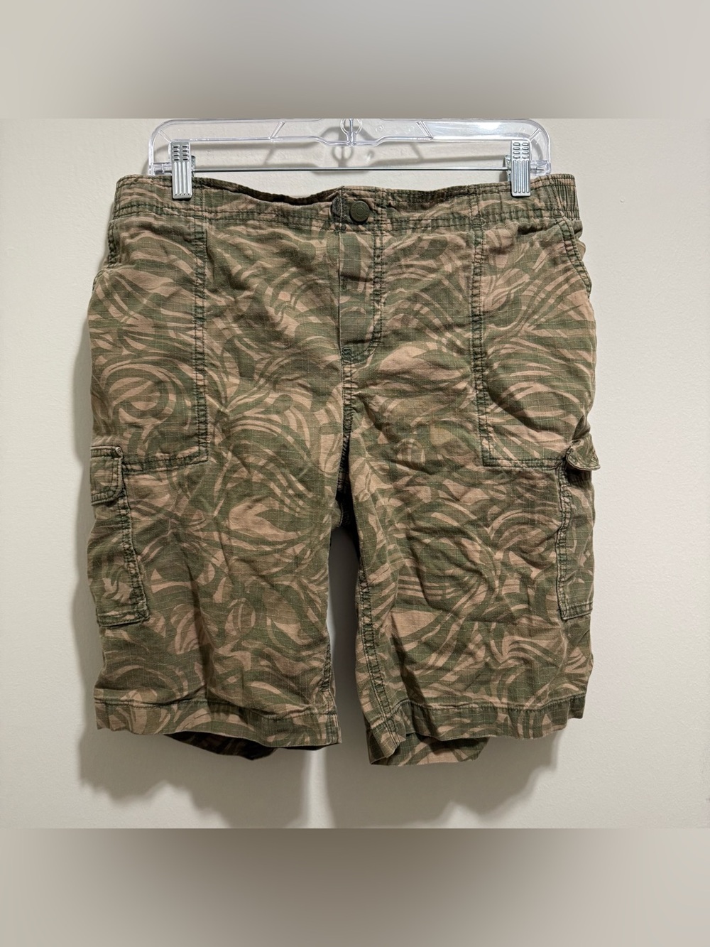 Lands End Kids Camo Cargo Shorts Size Youth XL